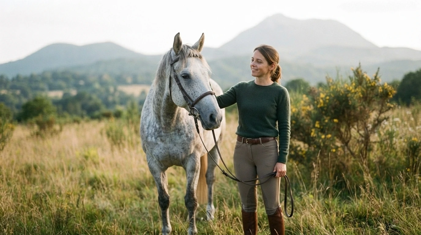 Cours d'équitation à Bressolles, Allier