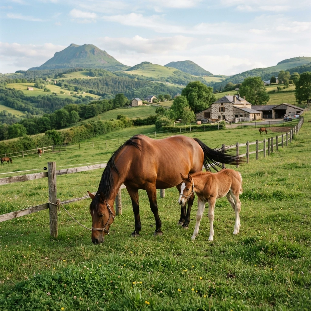 Élevage de chevaux au L’ETRIER MOULINOIS, Bressolles
